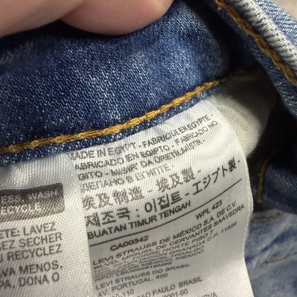 Levis 511 Mens Slim Straight Leg Jeans Blue Dark Wash 36x30 Stretch Work USA